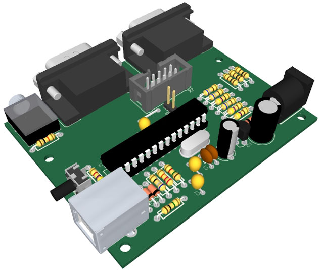 USB-Testboard (Sketchup)