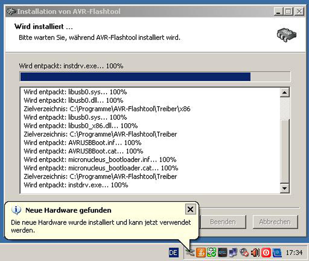 Treiberinstallation (Windows XP)