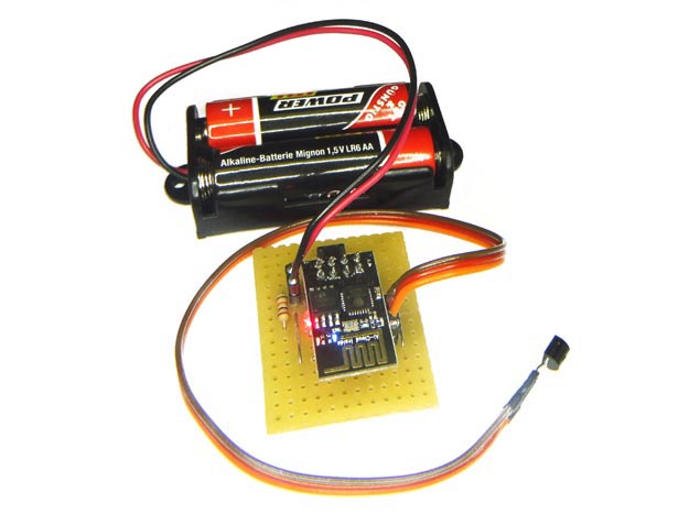 WiFi-Thermometer mit Temperatursensor