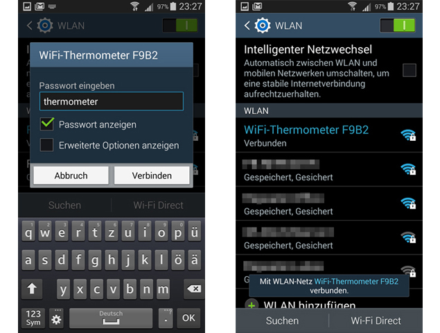 Login-WiFi-Thermometer