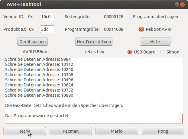 AVR-Flashtool 1.6 (Linux)