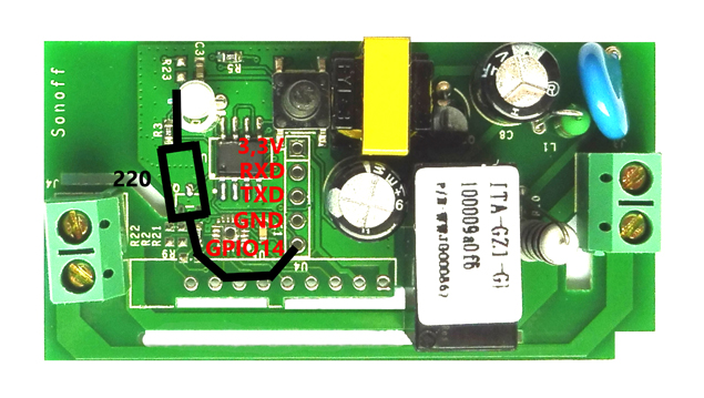 Platine Sonoff-Modul